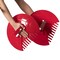 Gardenised Decorative Pair of Leaf Scoops, Hand Rakes for Lawn and Garden Cleanup, Red QI003286.RD - alternate 2
